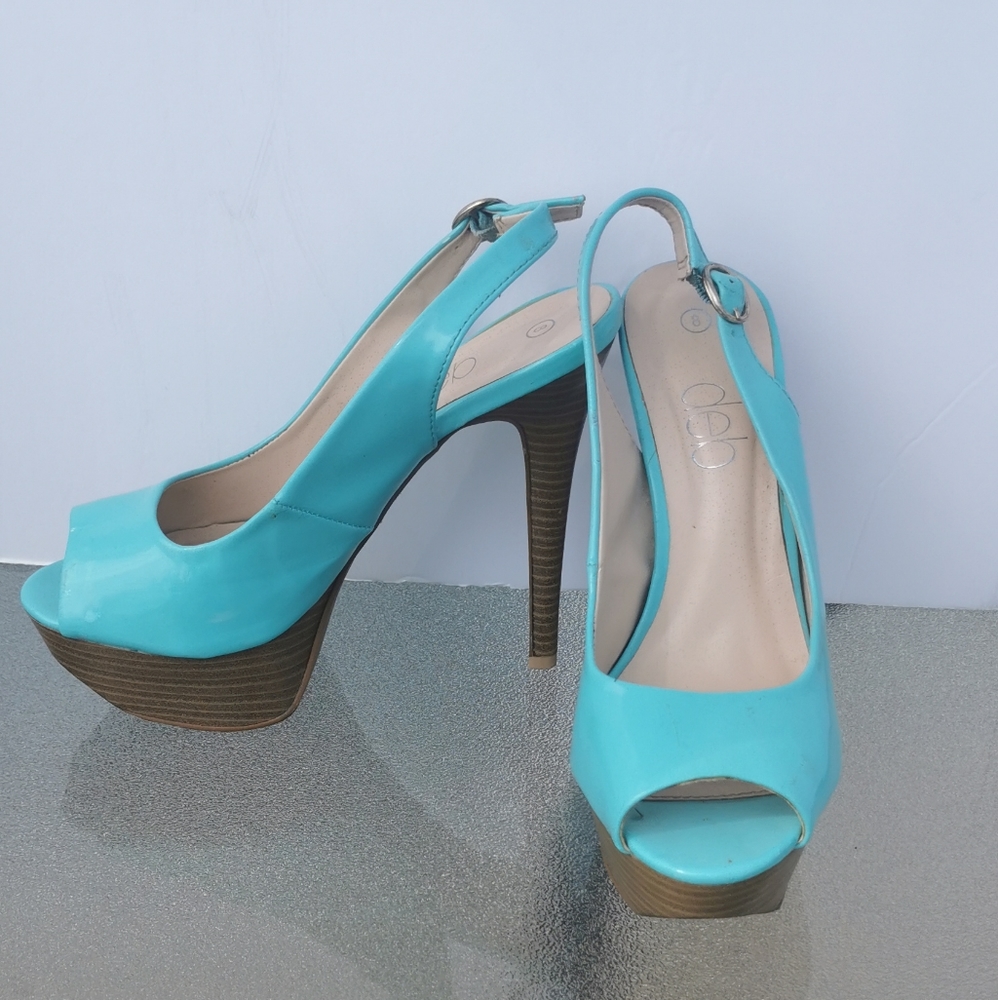 Turquoise Heels - Picture 2 of 4